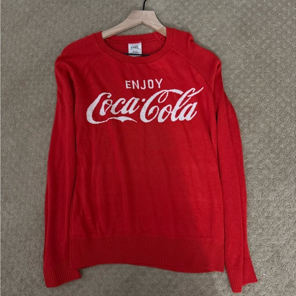 Coca Cola Sweaters - Coca Cola Women's Bold Red Crew Neck Sweater